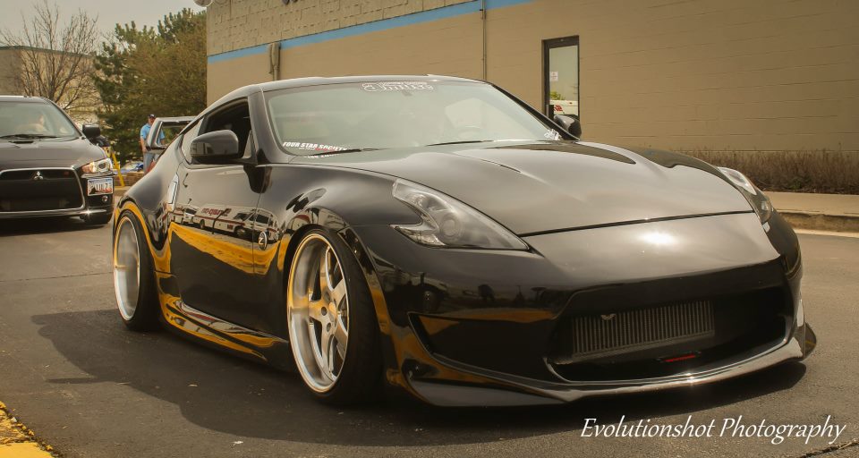 photo 4 Nissan 370Z custom wheels Work Gnosis HS203 20x9.5, ET +1, tire size 225/35 R20. 20x10.5 ET-12 255/35 R20