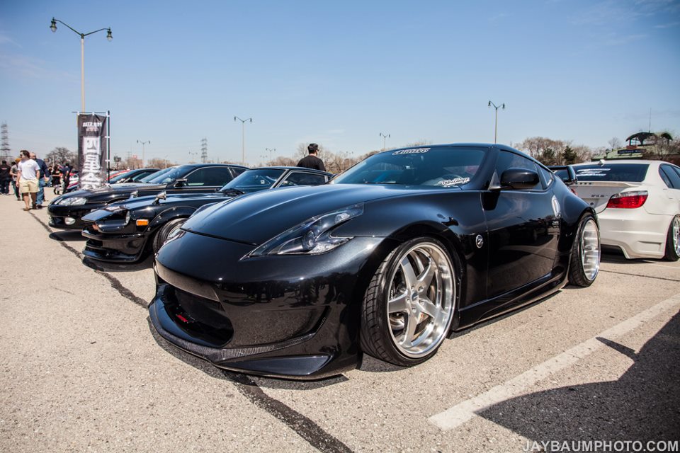 photo 2 Nissan 370Z custom wheels Work Gnosis HS203 20x9.5, ET +1, tire size 225/35 R20. 20x10.5 ET-12 255/35 R20