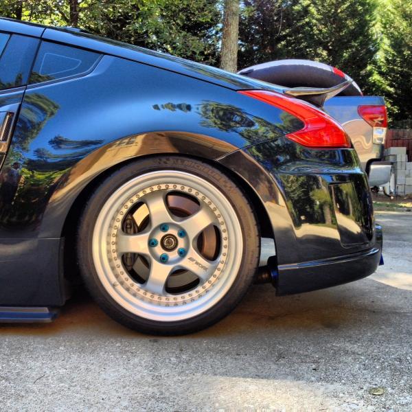 photo 1 Nissan 370Z custom wheels Work Meister S1 19x9.5, ET +17, tire size 255/35 R19. 19x11.0 ET+10 295/30 R19