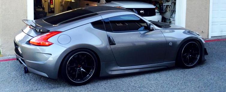 photo 1 Nissan 370Z custom wheels Volk Racing G25 19x9.5, ET +7, tire size 265/35 R19. 19x10.5 ET+7 305/30 R19