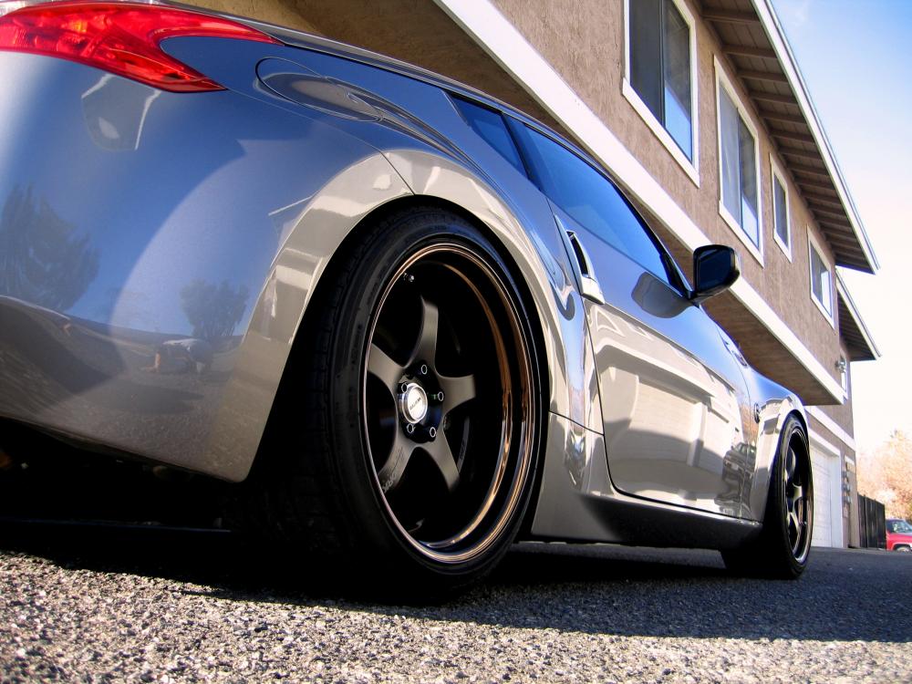 photo 1 Nissan 370Z custom wheels Work Meister S1R 19x9.5, ET +2, tire size X R19. 19x10.5 ET-5