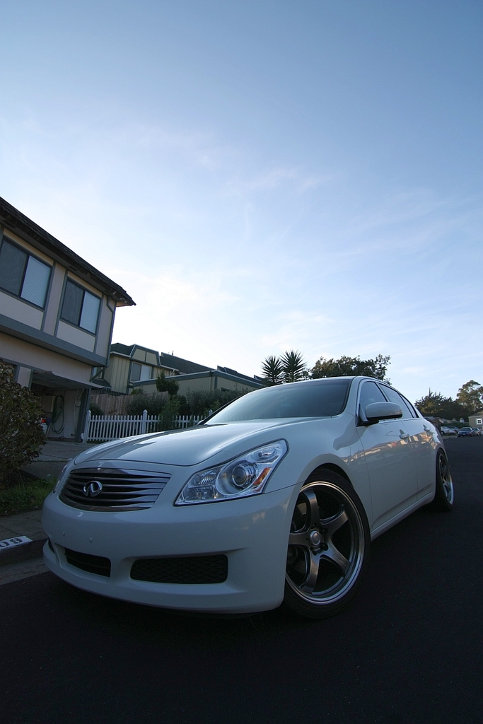 photo 7 Infiniti G35 custom wheels Rays Engineering G-games 99B 19x9.5, ET +35, tire size 245/40 R19. 19x10.5 ET+40 275/35 R19