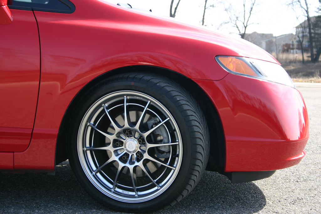 photo 1 Honda Civic custom wheels Enkei NT03-M 18x, ET +42, tire size 225/40 R18. x ET