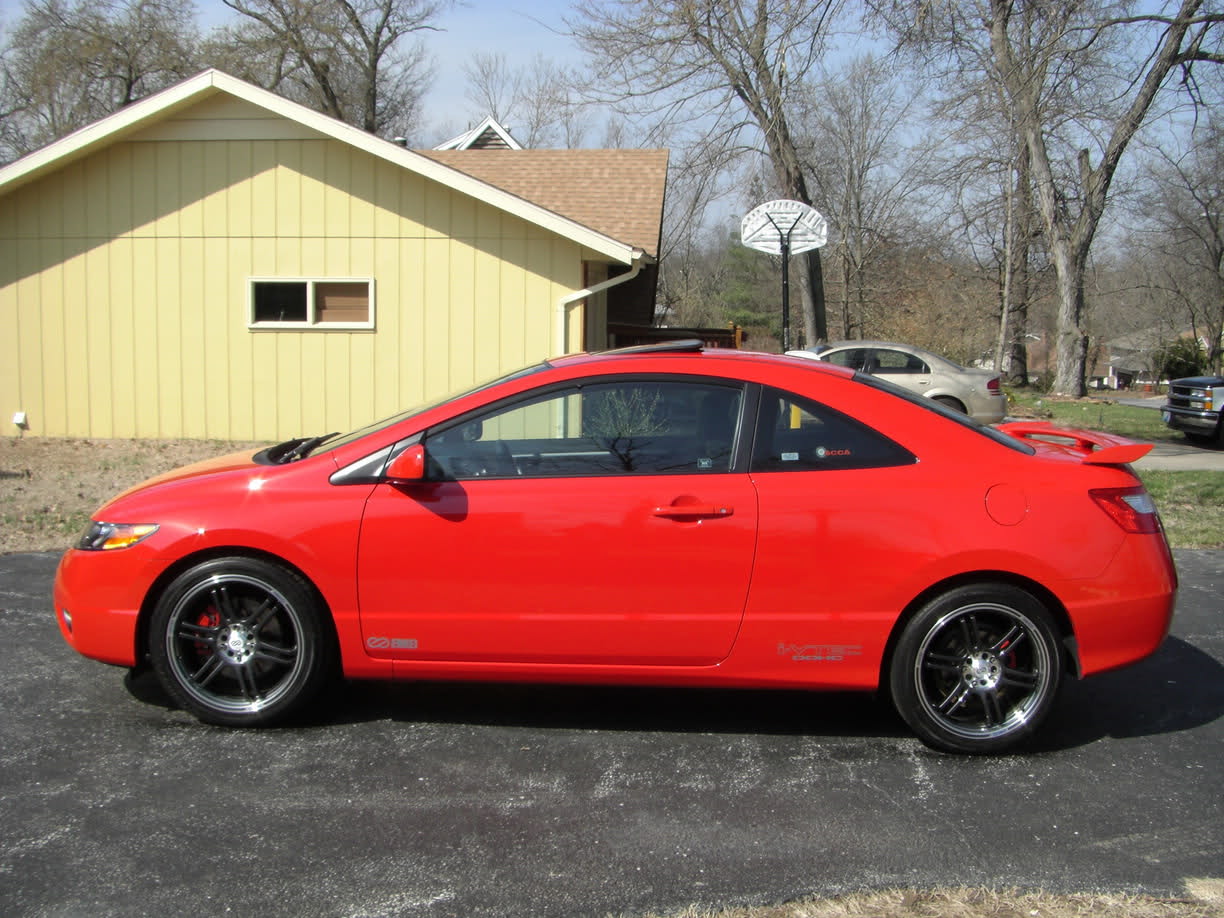 photo 2 Honda Civic custom wheels Enkei EVO-6 Anthracite 18x7.5, ET +45, tire size 215/45 R18. x ET