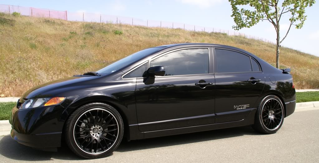 photo 1 Honda Civic custom wheels Tenzo Type M Black Matte 18x8.0, ET +45, tire size X R18. x ET
