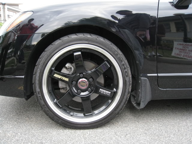 photo 1 Honda Civic custom wheels Volk LE37T 18x7.5, ET , tire size 225/40 R18. x ET