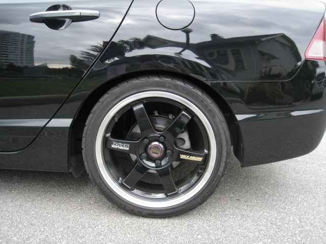 photo 2 Honda Civic custom wheels Volk LE37T 18x7.5, ET , tire size 225/40 R18. x ET