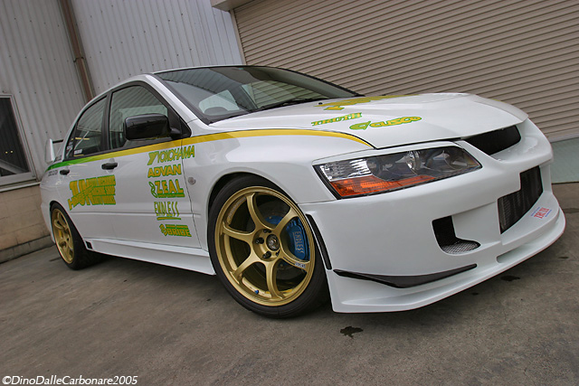 photo 7 Mitsubishi Lancer Evolution custom wheels Advan RG-II 18x9.0, ET +22, tire size 245/40 R18. 18x9.0 ET+29