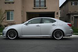 photo 2 Lexus IS 350 custom wheels Volk SF-Winning 19x8.5, ET +38, tire size 235/35 R19. 19x9.5 ET+42 275/30 R19
