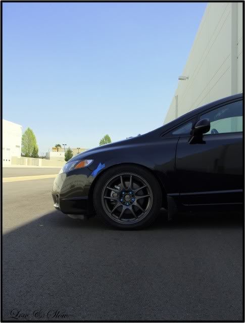 photo 1 Honda Civic custom wheels Work  17x8.0, ET +32, tire size 235/40 R17. x ET