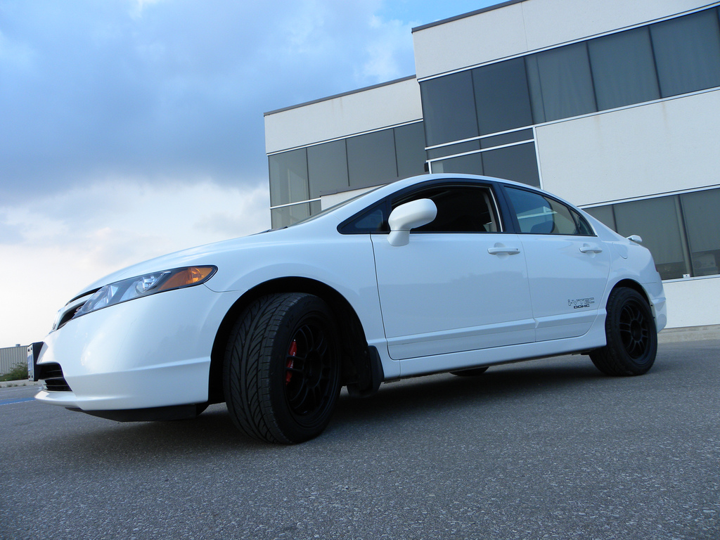 photo 1 Honda Civic custom wheels Enkei RPF1 17x8.5, ET +40, tire size 235/45 R17. x ET 