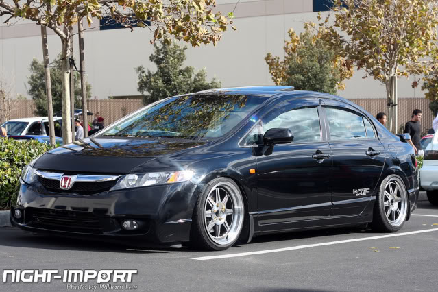 photo 1 Honda Civic custom wheels Axis Banzais 17x9.0, ET +20, tire size 205/40 R17. 17x8.0 ET+15