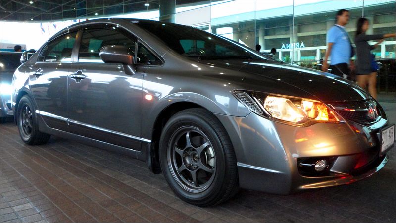 photo 1 Honda Civic custom wheels Buddy Club P1 QF Forged 15x7.0, ET +42, tire size 205/60 R15. x ET