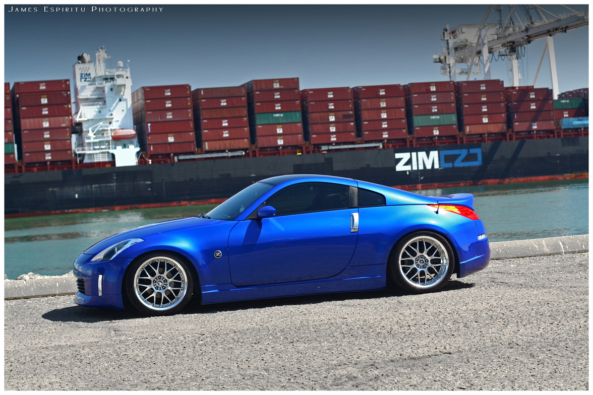 photo 6 Nissan 350Z custom wheels Rays Engineering Volk Racing SF Winning 19x9.5, ET +19, tire size 255/30 R19. 19x10.5 ET+17 295/30 R19