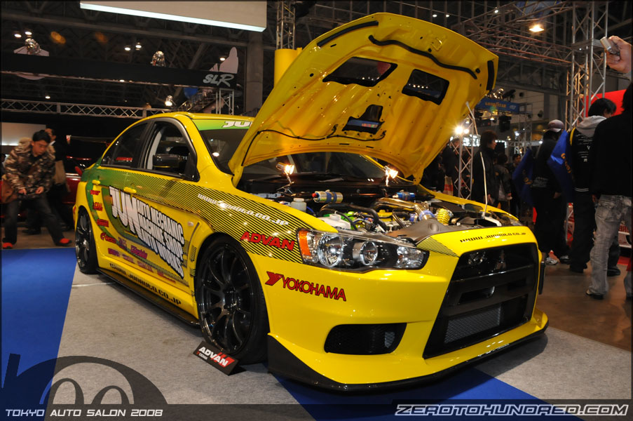 photo 2 Mitsubishi Lancer Evolution custom wheels Advan RZ 19x10.0, ET +35, tire size 265/30 R19. x ET 