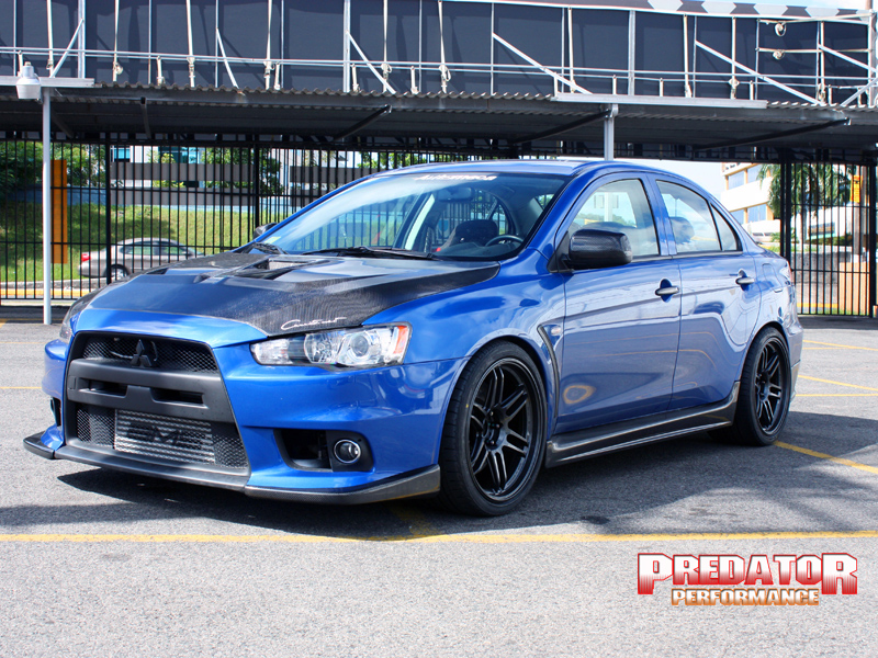 photo 8 Mitsubishi Lancer Evolution custom wheels AME TM02 19x10.5, ET +22, tire size 285/30 R19. x ET