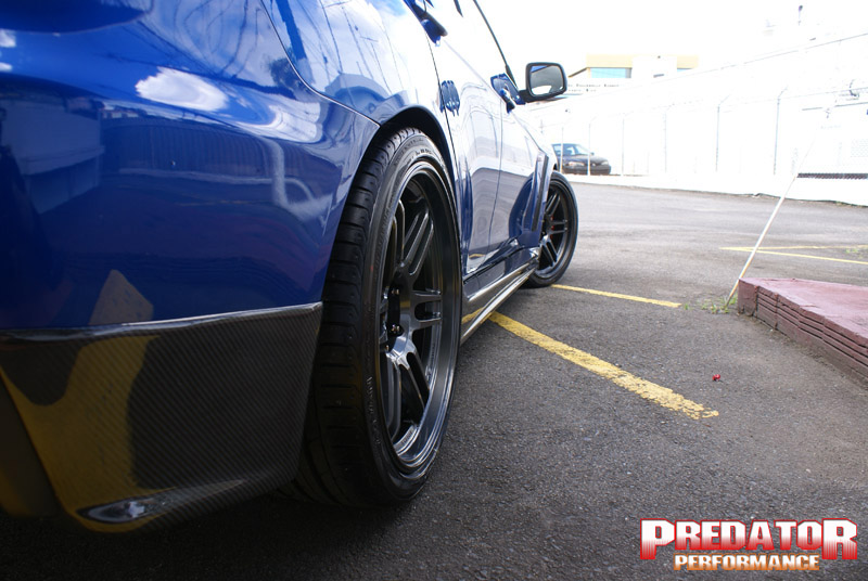 photo 10 Mitsubishi Lancer Evolution custom wheels AME TM02 19x10.5, ET +22, tire size 285/30 R19. x ET