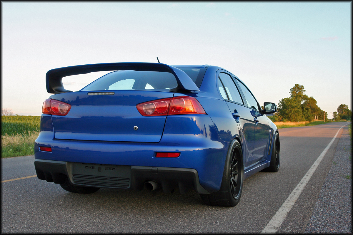 photo 3 Mitsubishi Lancer Evolution custom wheels Rays Engineering Volk Racing CE28N 18x10.5, ET +18, tire size 275/35 R18. x ET