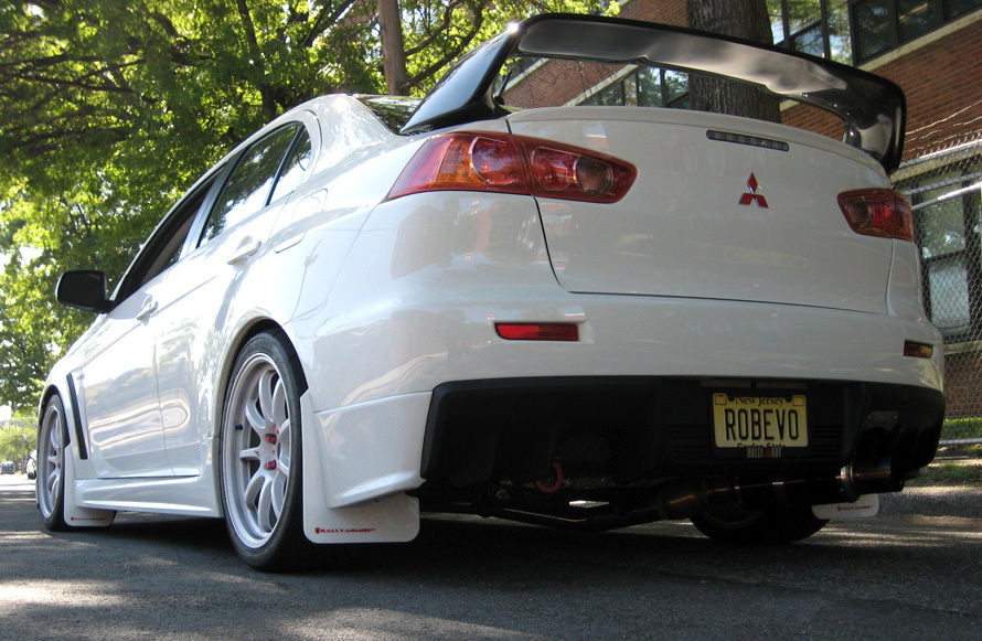 photo 2 Mitsubishi Lancer Evolution custom wheels Rays Engineering Gram Lights 57 Optimise 18x9.5, ET +22, tire size 255/35 R18. x ET
