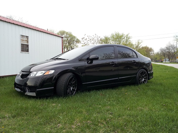 photo 2 Honda Civic custom wheels   17x8.25, ET +35, tire size 215/45 R17. x ET