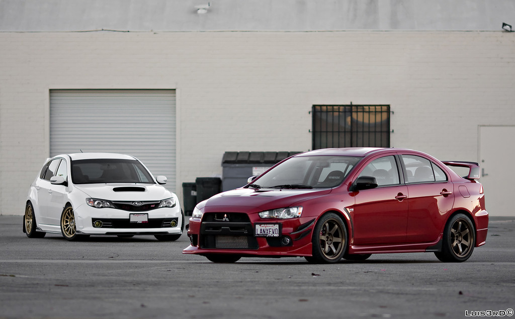 photo 7 Mitsubishi Lancer Evolution custom wheels Rays Engineering Volk Racing TE37 18x9.5, ET +22, tire size 275/35 R18. x ET