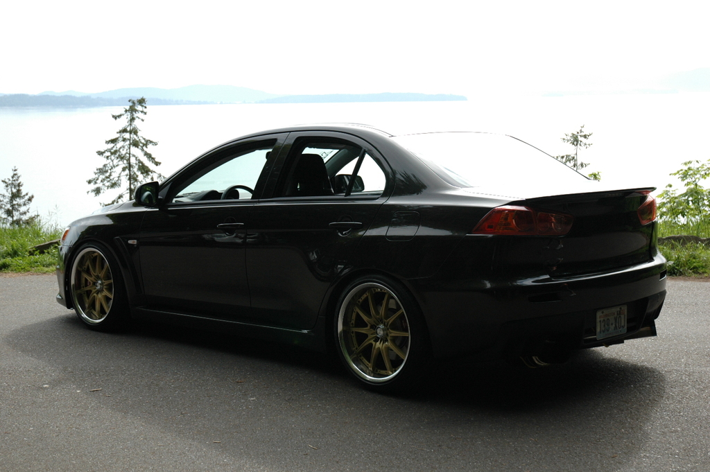 photo 3 Mitsubishi Lancer Evolution custom wheels Rays Engineering Volk Racing GT-F 19x9.5, ET +17, tire size 245/35 R19. x ET