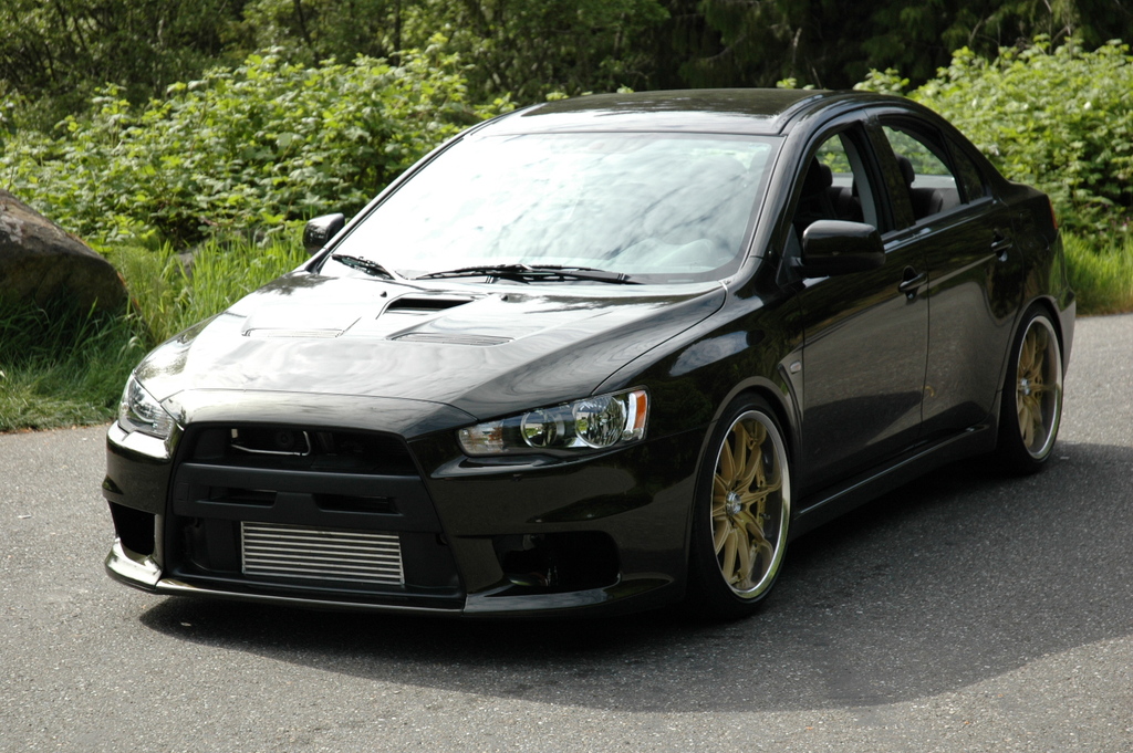 photo 4 Mitsubishi Lancer Evolution custom wheels Rays Engineering Volk Racing GT-F 19x9.5, ET +17, tire size 245/35 R19. x ET