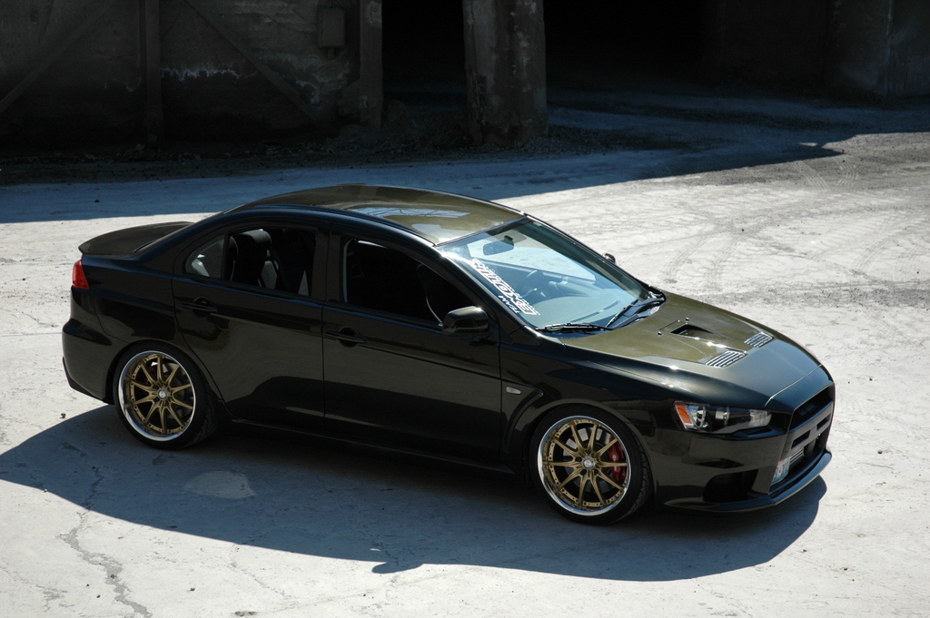 photo 5 Mitsubishi Lancer Evolution custom wheels Rays Engineering Volk Racing GT-F 19x9.5, ET +17, tire size 245/35 R19. x ET