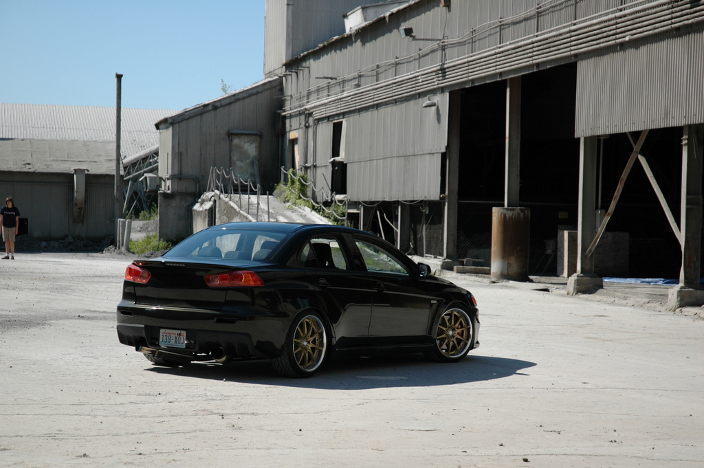 photo 7 Mitsubishi Lancer Evolution custom wheels Rays Engineering Volk Racing GT-F 19x9.5, ET +17, tire size 245/35 R19. x ET