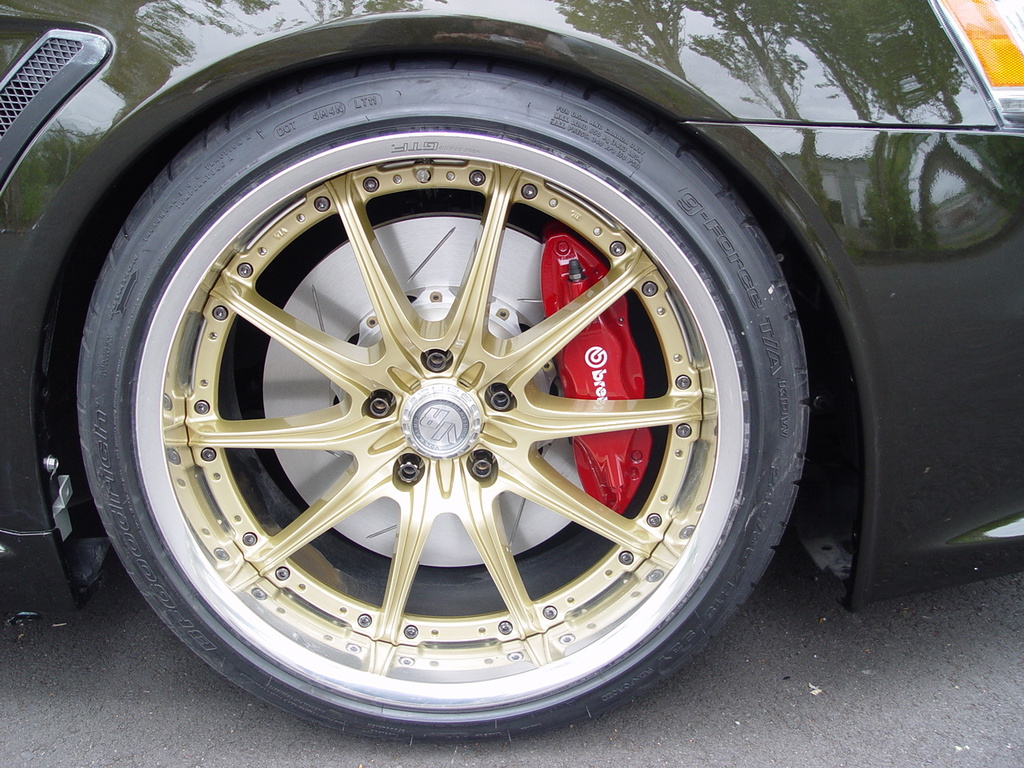 photo 8 Mitsubishi Lancer Evolution custom wheels Rays Engineering Volk Racing GT-F 19x9.5, ET +17, tire size 245/35 R19. x ET