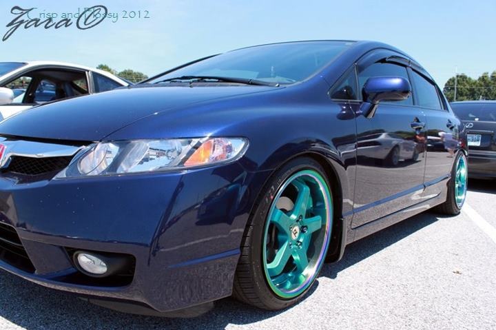 photo 2 Honda Civic custom wheels T.I. 5 18x8.5, ET +35, tire size 215/40 R18. 18x9.5 ET+35 225/40 R18
