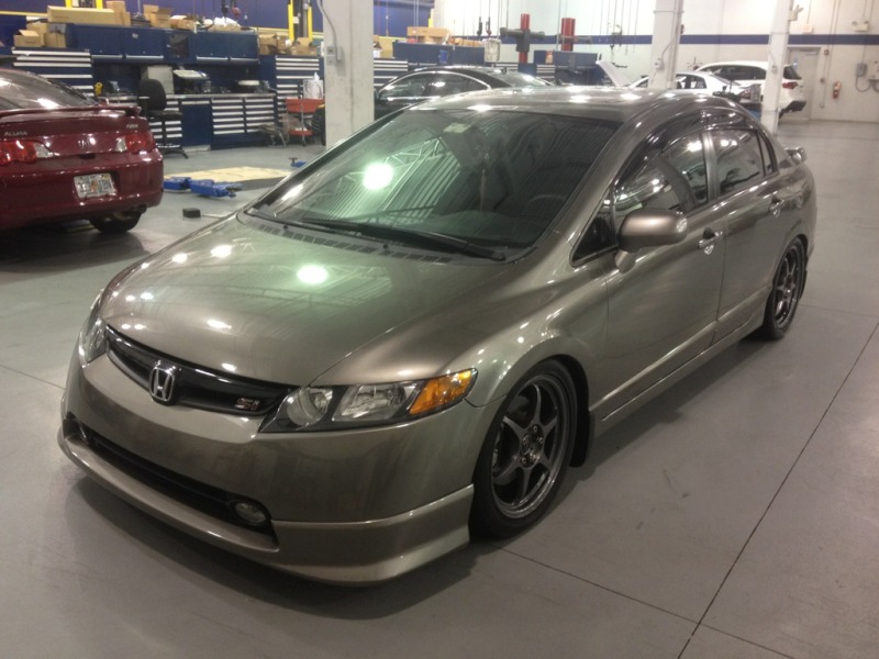 photo 2 Honda Civic custom wheels Buddy Club P1 SF 17x7.0, ET +42, tire size 215/45 R17. x ET