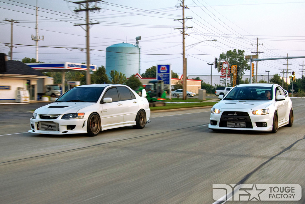 photo 4 Mitsubishi Lancer Evolution custom wheels Work Wheels CR-Kai 18x9.5, ET +12, tire size 235/40 R18. x ET