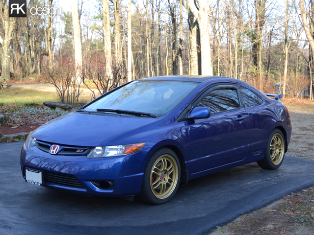 photo 1 Honda Civic custom wheels Enkei RPF1  17x8.0, ET +45, tire size 215/45 R17. x ET 