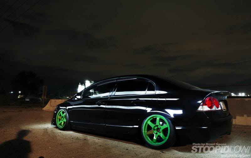 photo 1 Honda Civic custom wheels Volk TE37SL 17x9.0, ET +22, tire size X R17. x ET