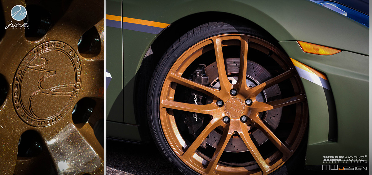 photo 7 Lamborghini Gallardo custom wheels Modulare B30 20x8.5, ET , tire size X R20. 20x11.0 ET 