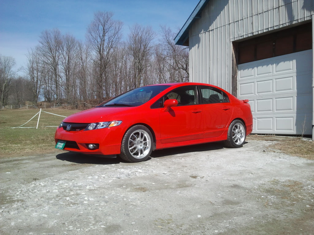 photo 2 Honda Civic custom wheels Enkei PF01 17x8.5, ET +40, tire size 225/45 R17. x ET 