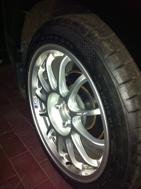 photo 1 Honda Civic custom wheels SSR Type F 17x8.0, ET +43, tire size 215/45 R17. x ET