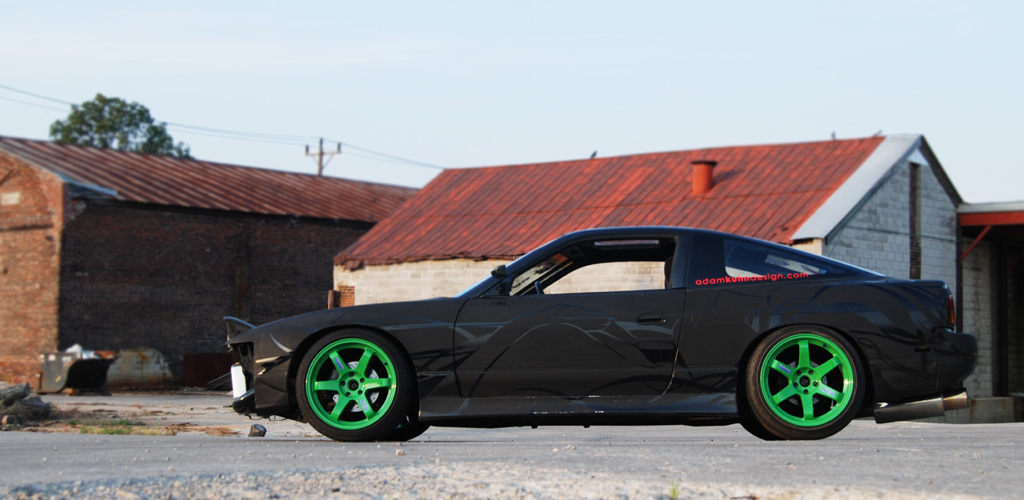 photo 1 Nissan S13 custom wheels Rays Engineering Volk Racing TE37 18x9.5, ET +12, tire size 235/40 R18. 18x10.5 ET+15 245/40 R18