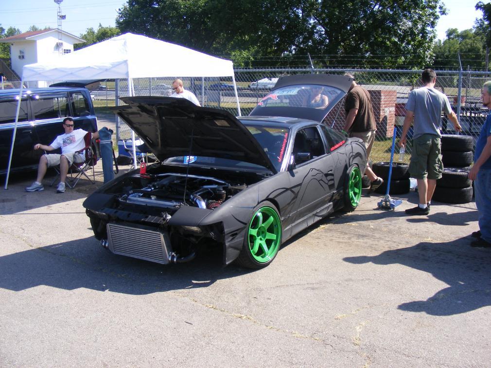 photo 2 Nissan S13 custom wheels Rays Engineering Volk Racing TE37 18x9.5, ET +12, tire size 235/40 R18. 18x10.5 ET+15 245/40 R18