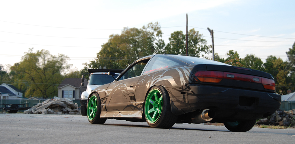 photo 3 Nissan S13 custom wheels Rays Engineering Volk Racing TE37 18x9.5, ET +12, tire size 235/40 R18. 18x10.5 ET+15 245/40 R18