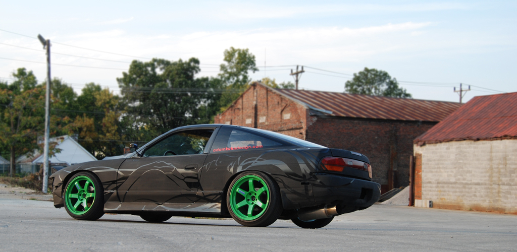 photo 5 Nissan S13 custom wheels Rays Engineering Volk Racing TE37 18x9.5, ET +12, tire size 235/40 R18. 18x10.5 ET+15 245/40 R18