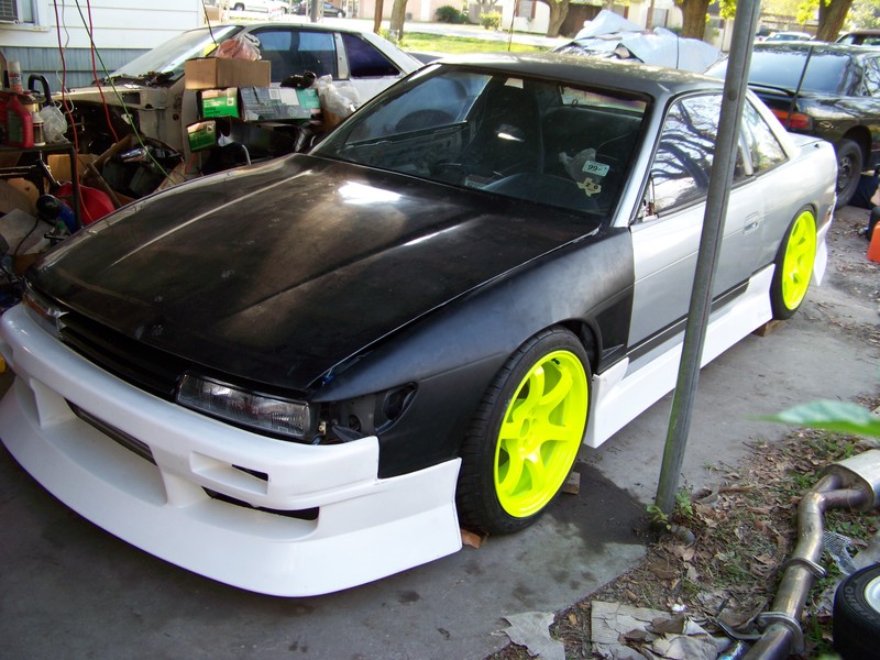 photo 1 Nissan S13 custom wheels Rays Engineering Gram Lights 57D 18x9.5, ET +12, tire size 235/40 R18. 18x9.5 ET+12