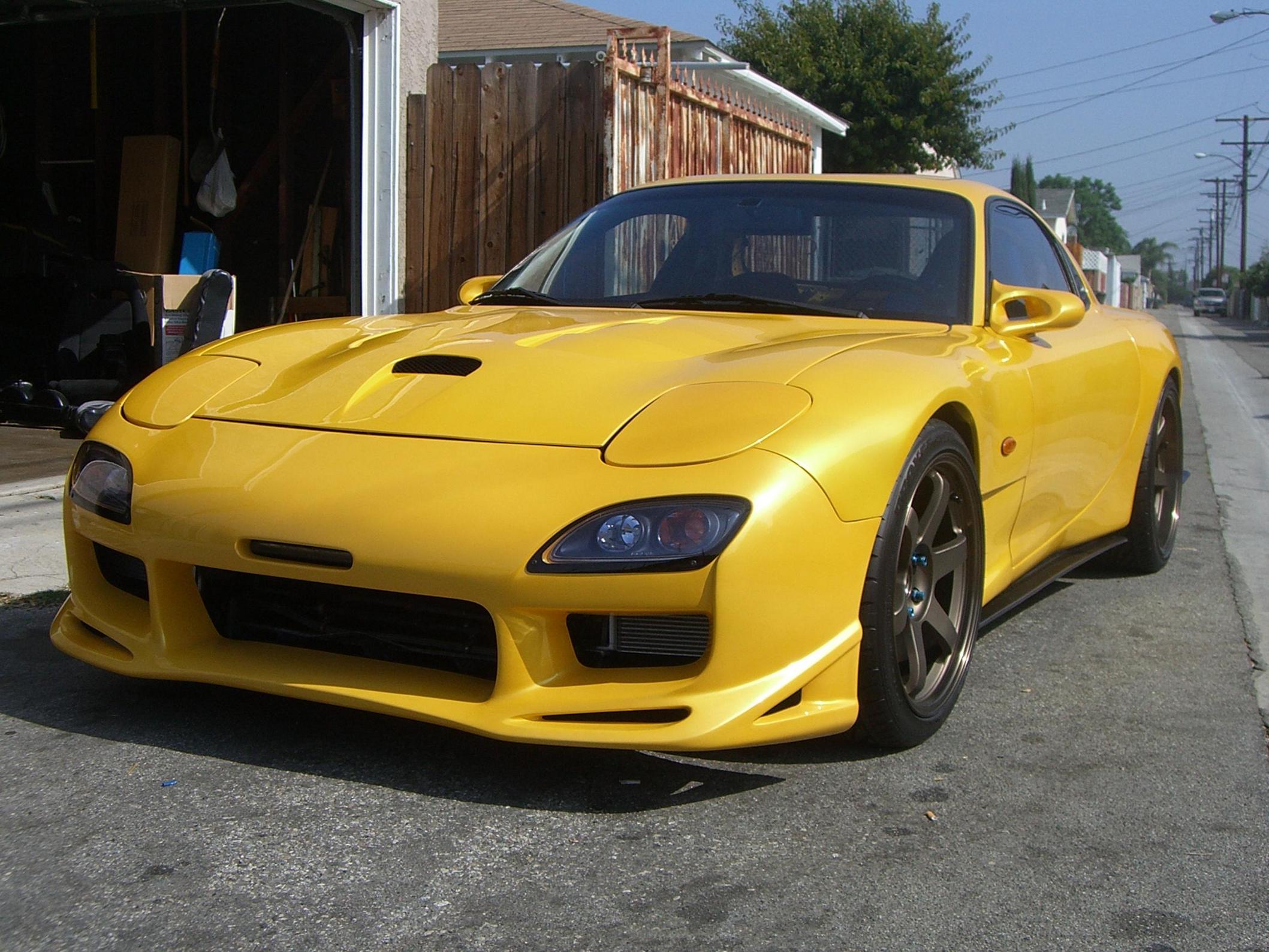 photo 4 Mazda RX-7 custom wheels Rays Engineering Volk Racing TE37 18x9.5, ET +22, tire size 255/35 R18. 19x10.5 ET+7 285/30 R19
