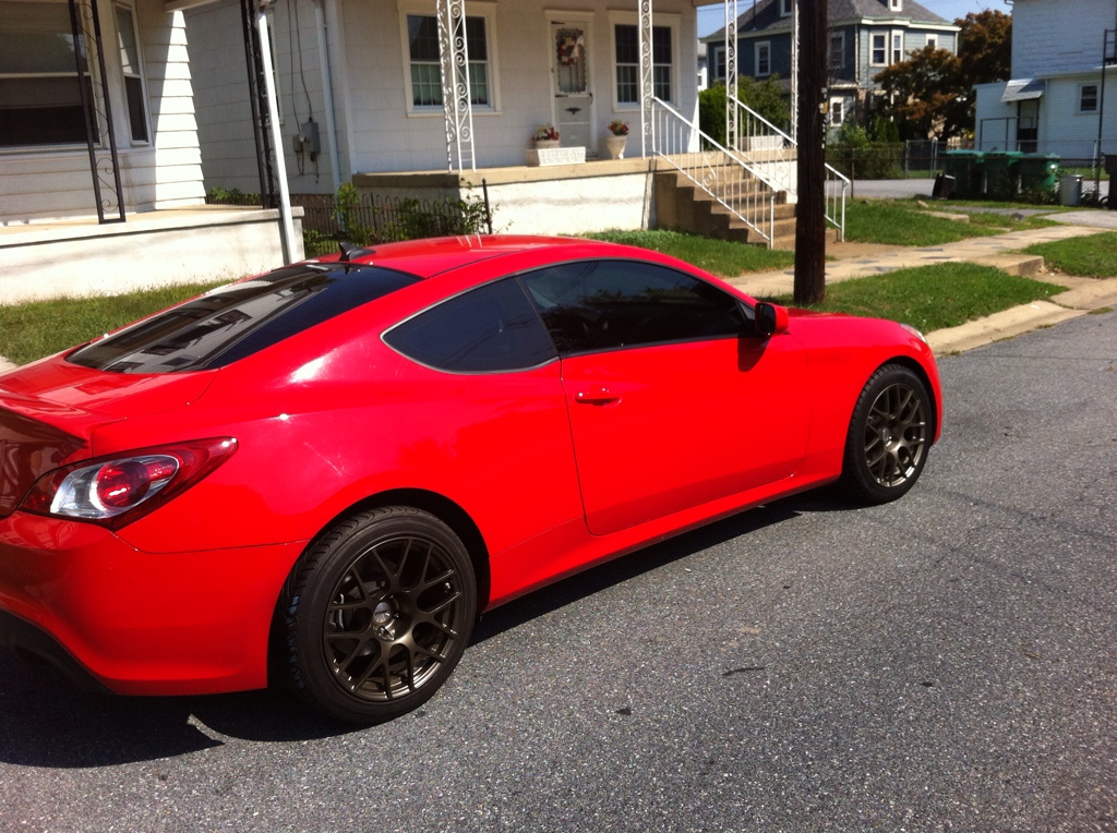 photo 2 Hyundai Genesis custom wheels TSW Nurburgring 18x8.5, ET +20, tire size X R18. 18x10.5 ET+27