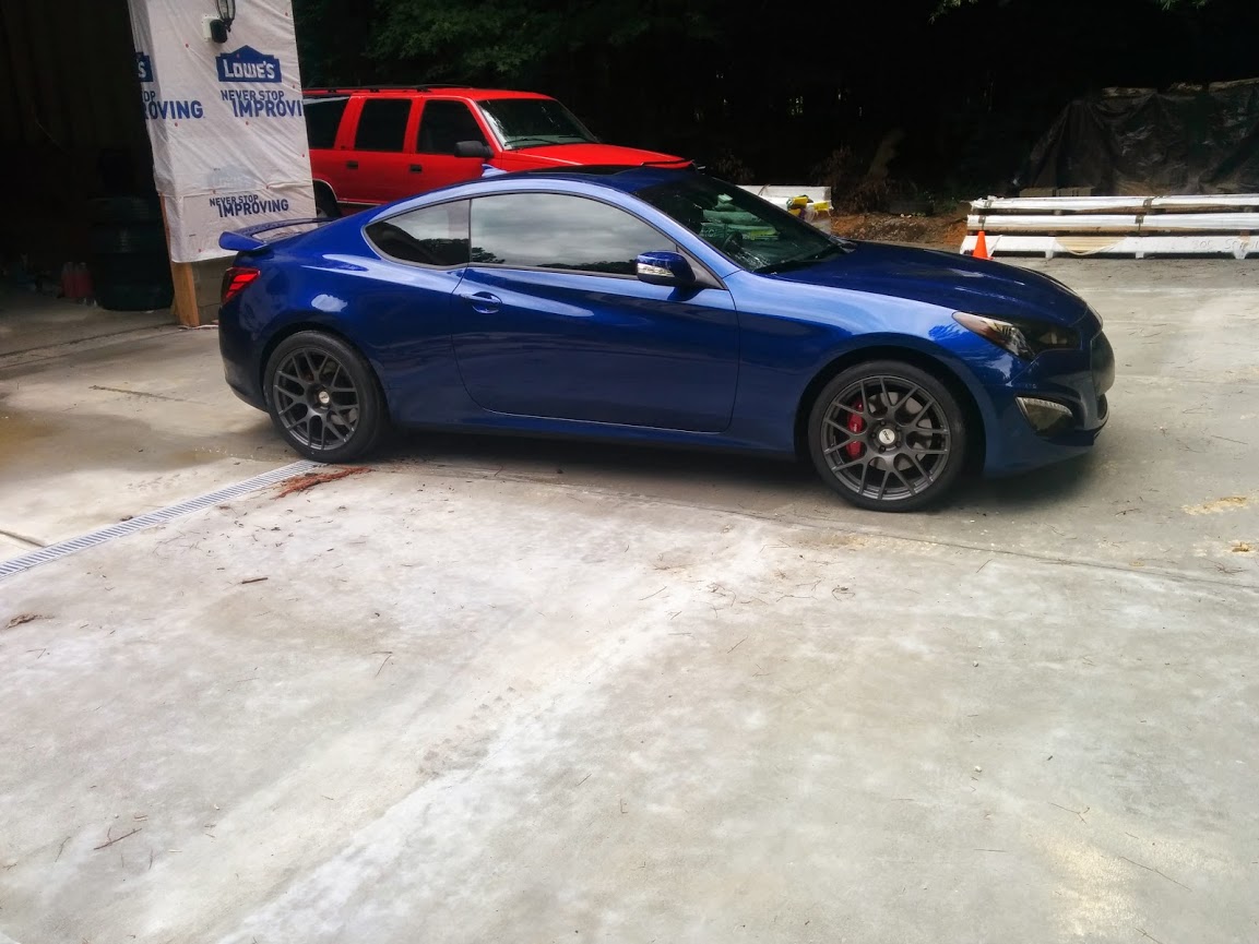 photo 2 Hyundai Genesis custom wheels TSW Nurburgring 19x8.5, ET +20, tire size 245/35 R19. 19x10.5 ET+27 285/35 R19