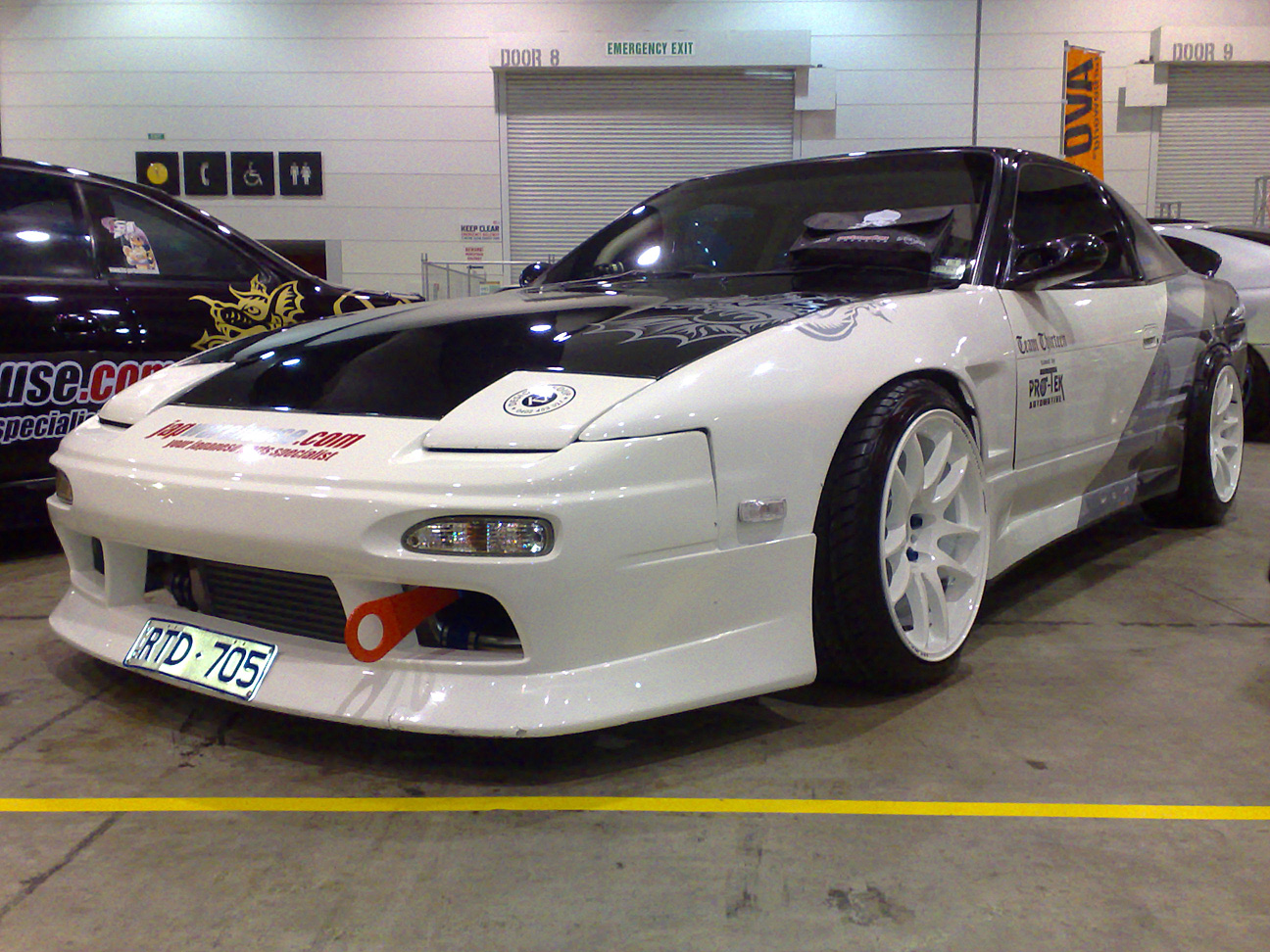 photo 1 Nissan S13 custom wheels Work Wheels Emotion 17x9.0, ET -13, tire size 215/40 R17. 17x9.0 ET-3 235/45 R17