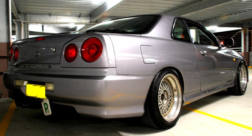 photo 3 Nissan R31-R34 Skyline 2dr custom wheels Weds Professor Mesh 17x8.0, ET +15, tire size 225/45 R17. 17x9.0 ET+17 235/45 R17