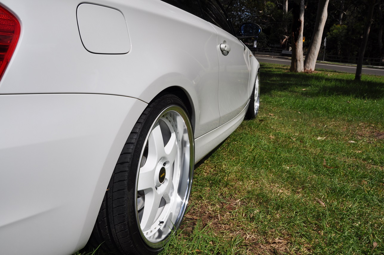 photo 4 BMW  135 custom wheels Simmons  FR1 20x8.5, ET +43, tire size 235/35 R20. 20x9.5 ET+52 255/30 R20