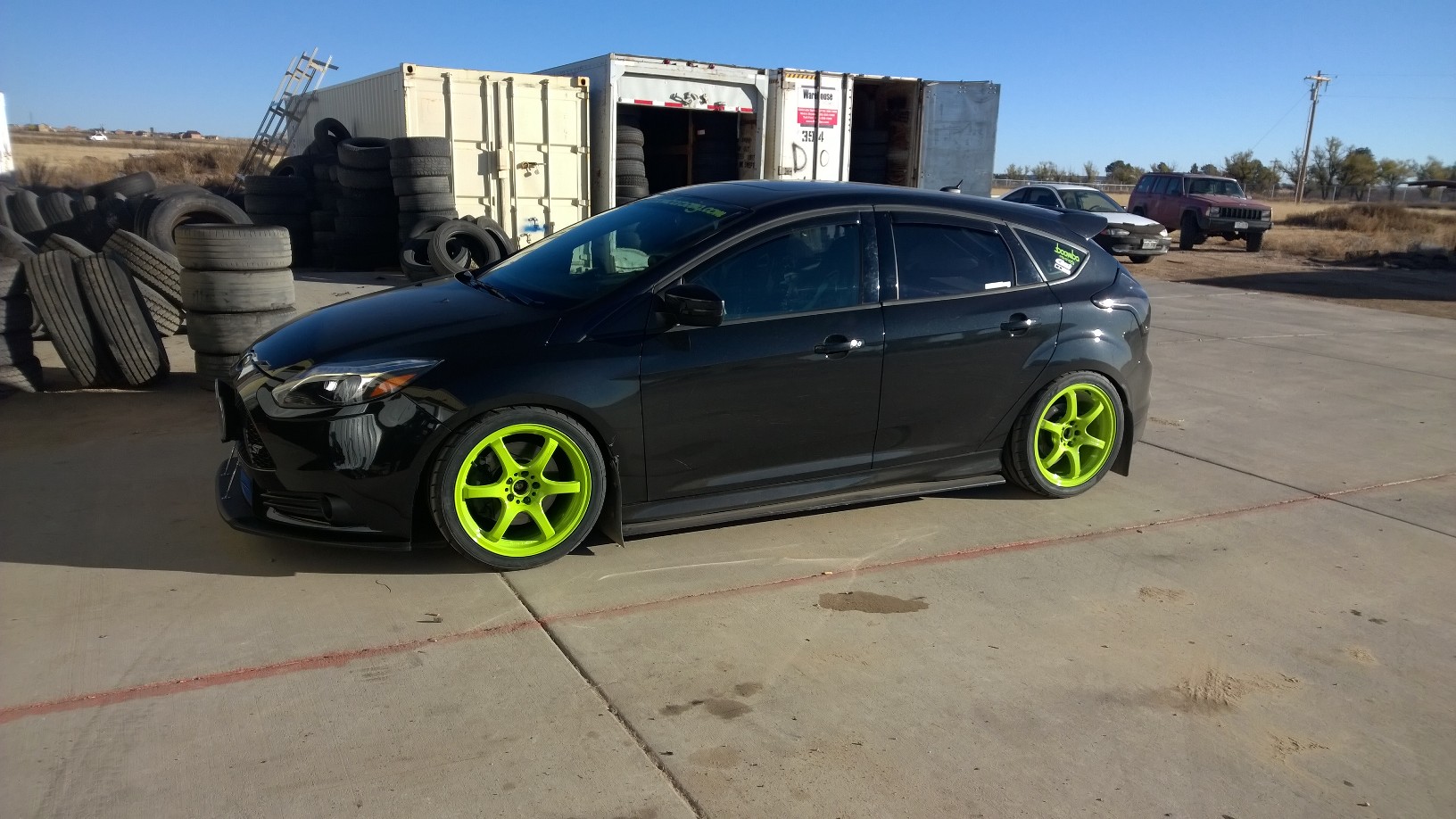 photo 4 Ford Focus ST custom wheels Gram Light 57DR 18x8.5, ET +38, tire size 255/35 R18. x ET 
